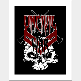 Uncivil War Skull Posters and Art